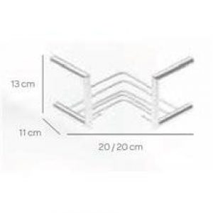 Étagère d&rsquo;angle fixation interne SQUARE CO2+