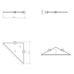 Étagère d&rsquo;angle minimalisme COSMIC