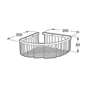 Étagère de bain/douche d&rsquo;angle 20 cm Hotels 2.0…