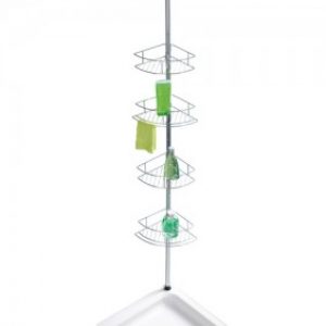 Étagère de douche télescopique pour angle – Dolcedo – 4 paniers