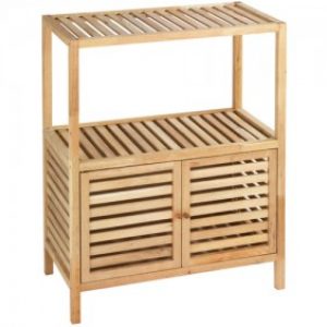 Étagère de salle de bains – Norway – Avec 1 ou 2 portes – Bois naturel