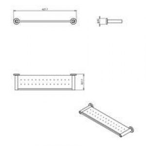Étagère en acier architecte COSMIC