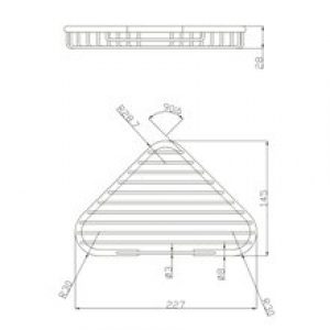 Étagère en laiton triangulaire Medicrom…