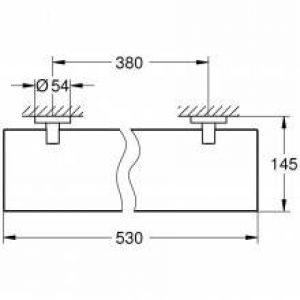 Étagère en verre Grohe Essentials