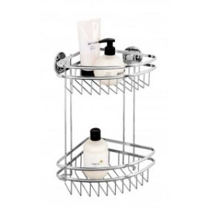 Étagère murale d’angle – Cali – fixation Express-Loc – 1 ou 2 étages