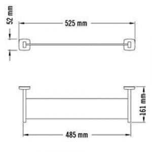 Étagère plate en acier satinée Medisteel…