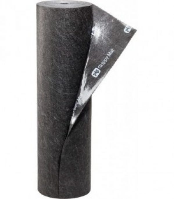 tapis absorbant PIG Grippy Trafic Mat medium, largeur 910 mm, rouleau 30 metre couleur : Noir/gris