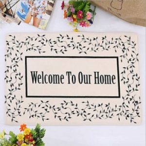 Tapis antidérapant moderne en flanelle