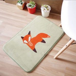 Tapis antidérapant moderne en flanelle