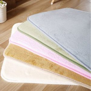 tapis de bain en mousse à  mémoire ( 40 x 60 cm ) Rose dragée