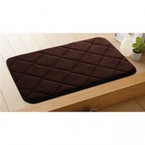 Tapis de bain marron en mousse à  mémoire ( 40 x 60 cm )