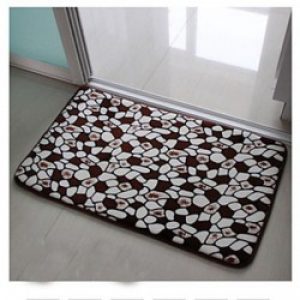 Tapis de bain moderne en flanelle ( 40 x 60 cm )