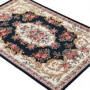 Tapis de bain moderne en Métissage polyester et coton ( 50 x 80 cm )