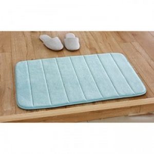 Tapis de bain vert en mousse à  mémoire ( 50 x 80 cm )