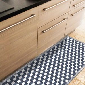 Tapis en vinyle – Cube 3D Bleu