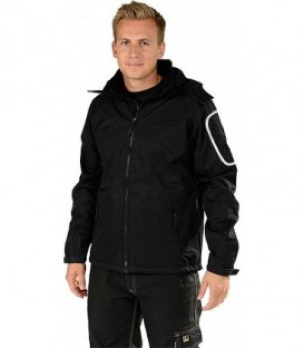 Tech-Shell veste avec capuche noir Taille 4XL