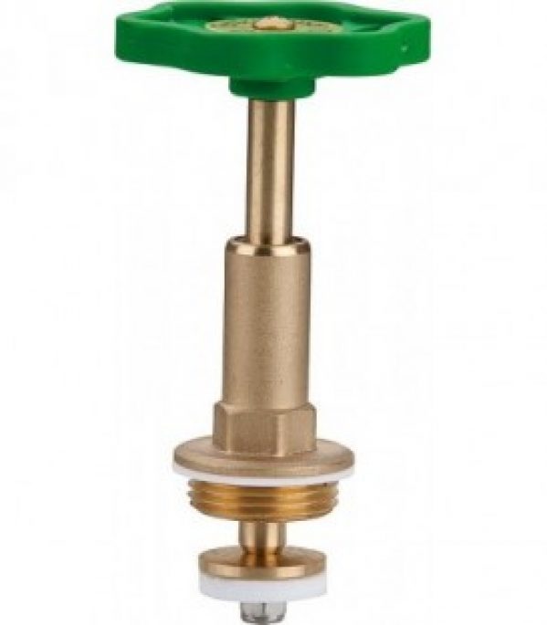 Tete de robinet DIN- siege oblique 2&Prime; avec joint presse-etoupe