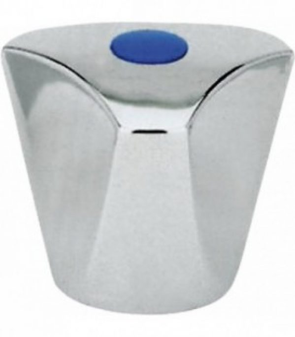 Tete sanitaire Croisillon nu chrome metal