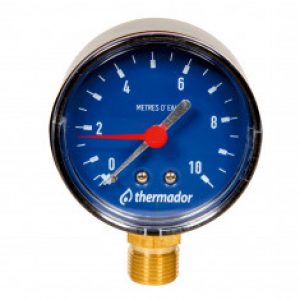 THERMADOR Hydromètre RADIAL Mâle 3/8″- Ø63mm-Pression 0 à 10 mce