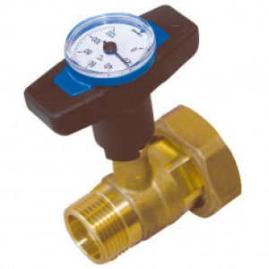 THERMADOR Vanne Bleue + Thermomètre intégré Mâle 1″ – Femelle 1″1/2