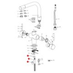 Tige filetée pour eau filtrée robinet…