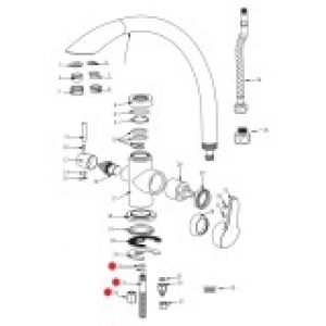 Tige filetée pour eau filtrée robinet…