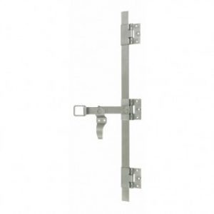 Tringle espagnolette plate en inox 316 brossé