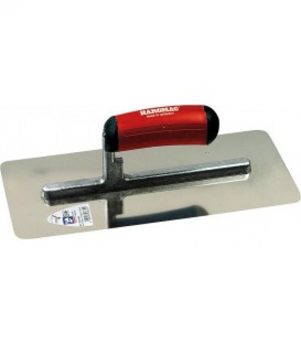 Truelle a lisser coin rond 330mm 2K-ERGO noir-rouge inoxydable