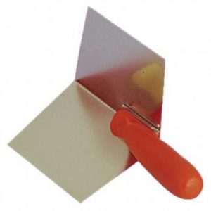 Truelle d’angle intérieur inox – angle 103° – 200 x 120 mm