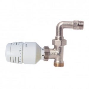 Tête thermostatique VT 0,38 + Corps DROIT avec coude Mâle 3/4 » EK