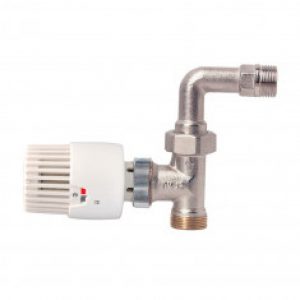 Tête thermostatique VT 0,56 + Corps thermostatique DROIT avec coude Mâle 3/4″ EK