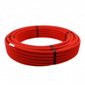 Tube multicouche prégainé rouge – Ø26 x 3 – Alu 0,65mm – 50 mètres – Arcanaute