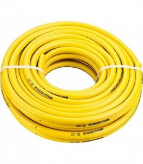 Tuyau d&rsquo;arrosage NTS Whiteplus 1/2&Prime;- 12,5 mm – rouleau 25m PVC jaune intérieur blanc