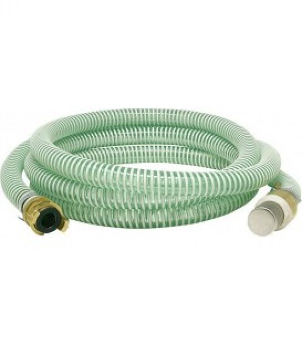 Tuyau d&rsquo;aspiration à spirales soupape d&rsquo;aspiration et raccord laiton longueur 7 m