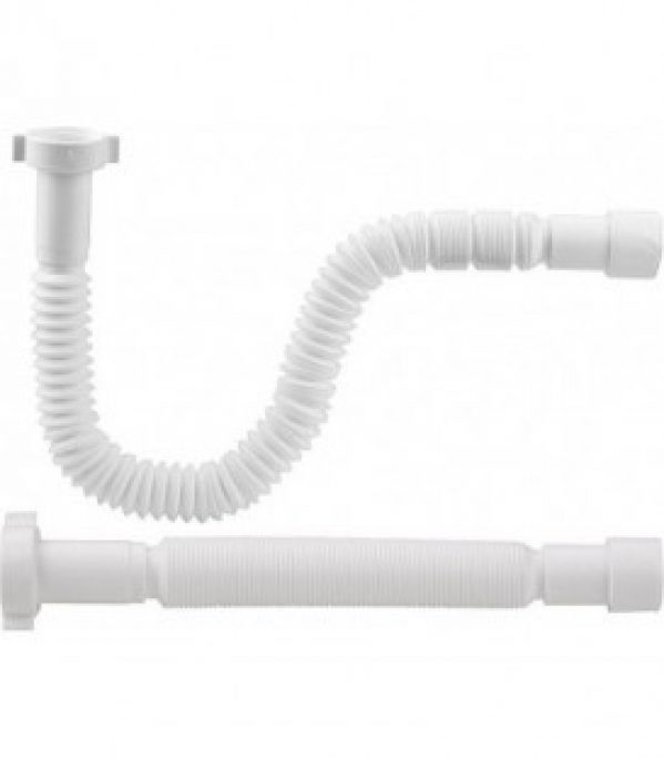 Tuyau de raccordement flexible 1 1/4&Prime;x32/40mm droit Longueur 350-870mm