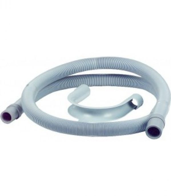 Tuyau d&rsquo;ecoulement a spirale PVC pour machine a laver et lave-vaisselle dim: 3/4&Prime;, L 1500 mm »