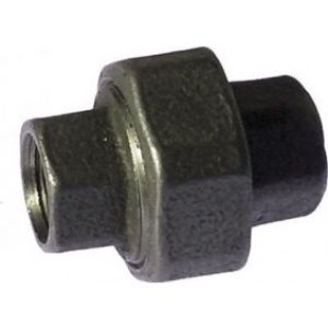 Union fonte conique femelle / femelle galvanisé ou noir