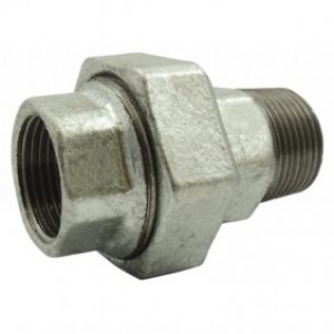 Union fonte conique mâle / femelle galvanisé ou noir