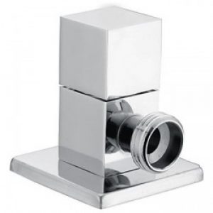 Valve d&rsquo;angle en laiton chromé