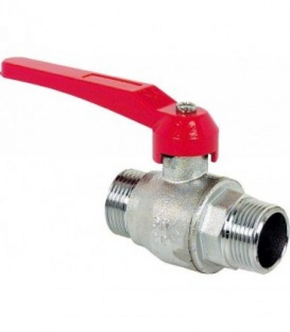 Vanne a boisseau spherique laiton PN20, passage integral R 2&Prime; filetage male x male