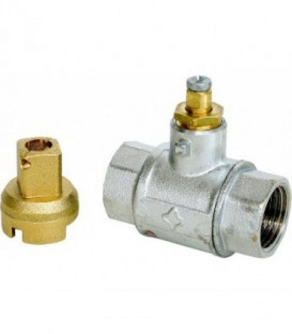 Vanne a boisseau spherique PN25 type 329 1&Prime; bilateral filetage femelle pour pans