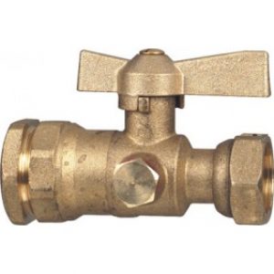 Vanne après compteur à purge pour raccordement direct sur polyéthylène