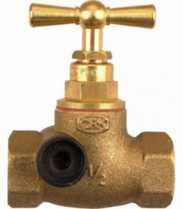 vanne à boisseau sphérique fem/fem avec purge 1/2&Prime; robinet d&rsquo;arrêt