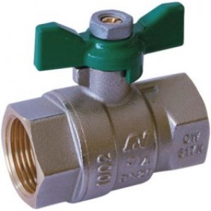 Vanne à boisseau sphérique à manette avec presse étoupe – FF