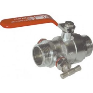 Vanne boisseau sphérique – manette et purge – passage intégral – MF