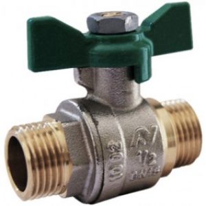 Vanne à boisseau sphérique à papillon avec presse étoupe – MM