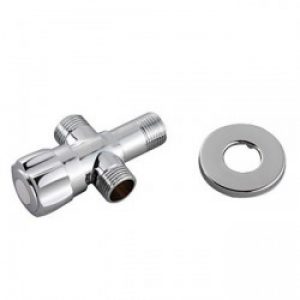 Vanne d&rsquo;angle en laiton en acier inoxydable rosace