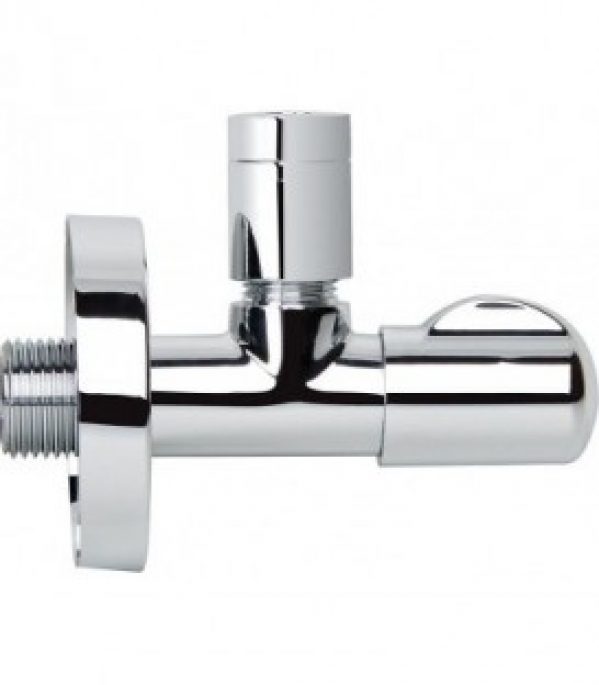 Vanne d&rsquo;angle série Linéa 1/2&Prime; x 3/8&Prime; avec rosace