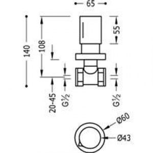 Vanne d&rsquo;arrêt 1/2&Prime; Max-Tres