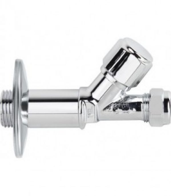 Vanne de regulation Nil DN15 (1/2&Prime;) long, forme droite, raccord A sertir DN10(3/8&Prime;)x10mm